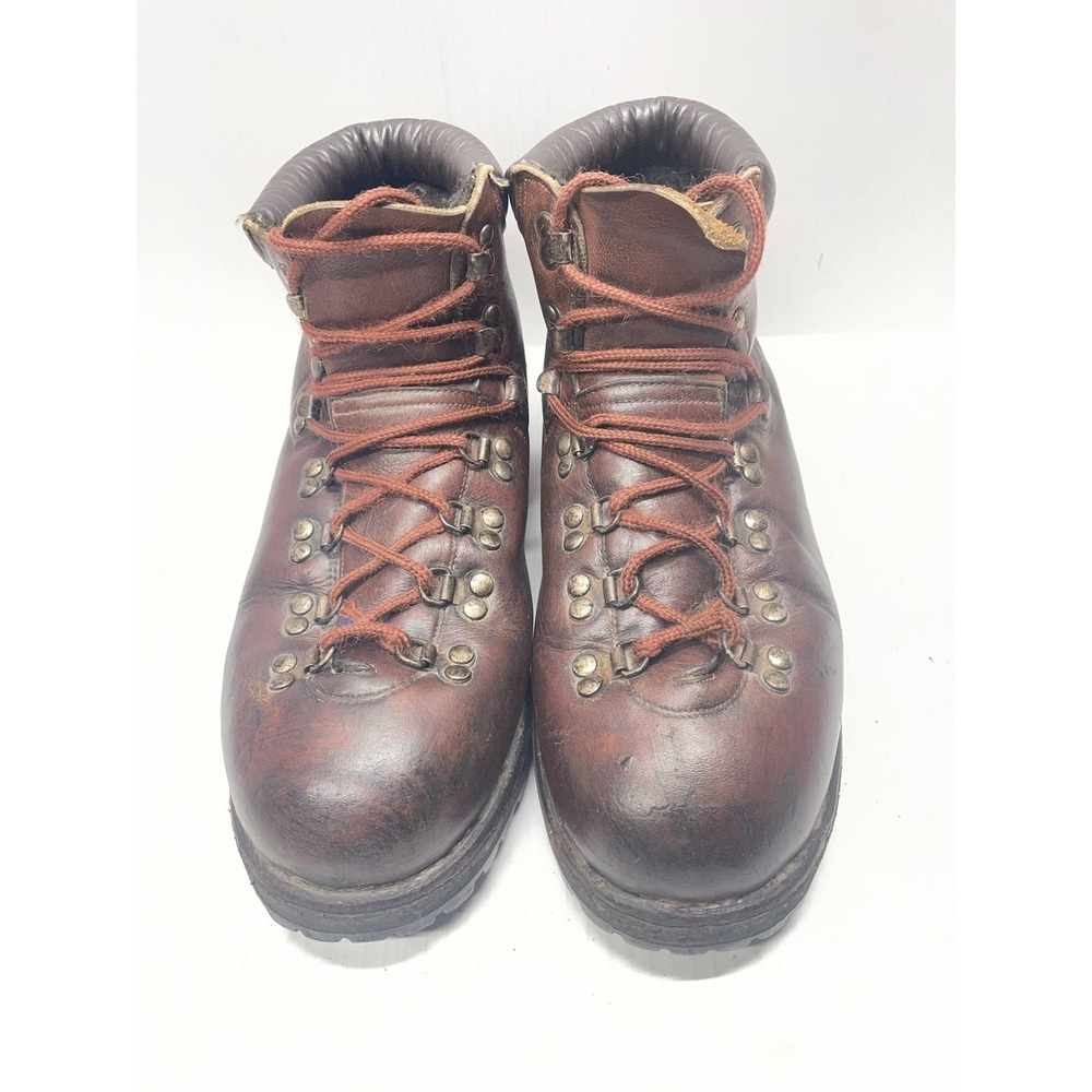 Vtg Colorado Hiking Boots Lace Up  Brown Leather Ankle High Size 10.5 Men's